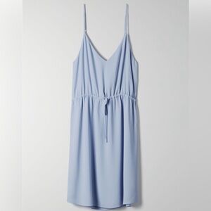 Babaton Aritzia Casimir Sleeveless V-Neck Cami Dress Pastel Light Blue Med